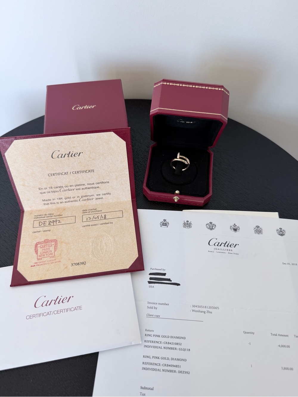 Cartier Juste un Clou 18K Rose Gold Diamond Pavé Nail Ring Classic Model Sz 51 - Picture 2 of 7